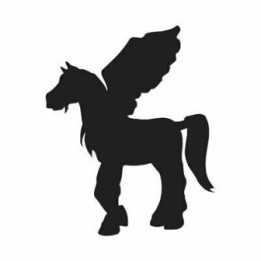 Pegasus Winged Horse Stickers – Silhouette Decals (2-Pack)