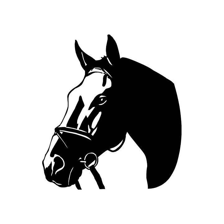 Horse Head Stickers – Equestrian Bridle Decals (2-Pack)