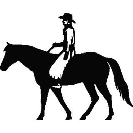 Western Horse Rider Stickers – Cowboy Equestrian Decals (2-Pack)