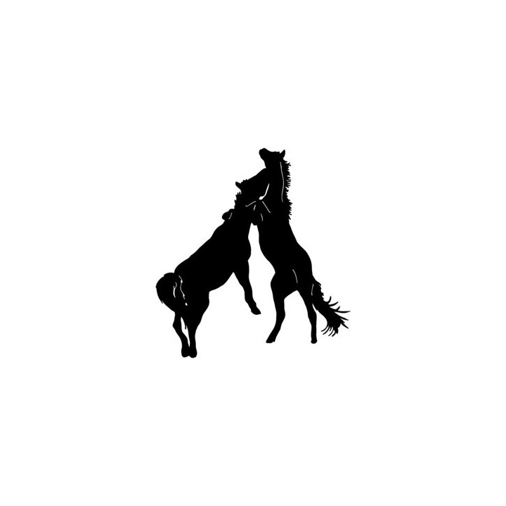 Horse Stickers – Rearing Horses Equestrian Decals (2-Pack)