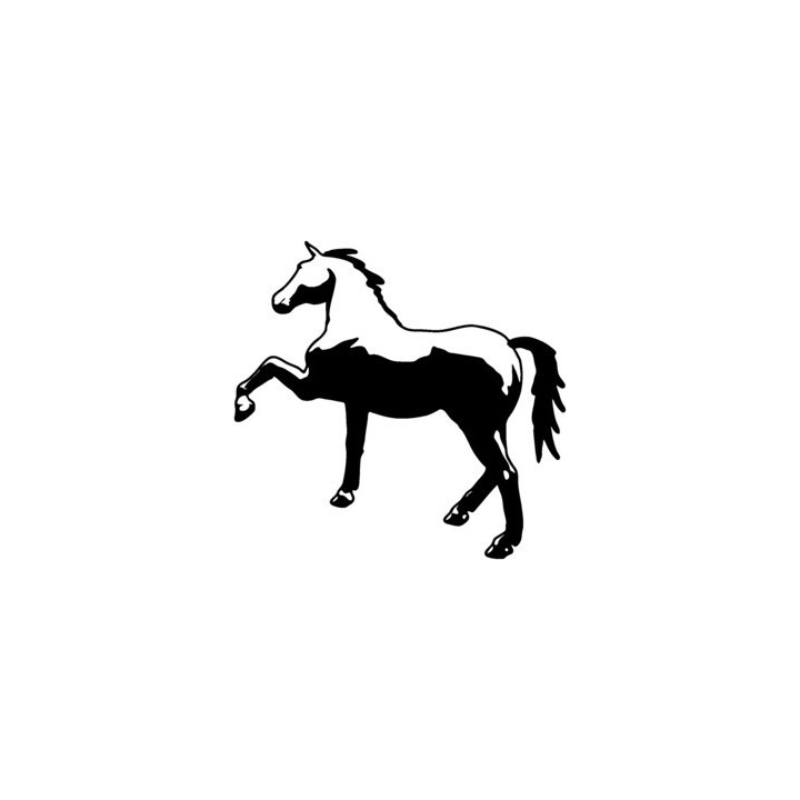 Horse Stickers – Prancing Silhouette Equestrian Decals (2-Pack)