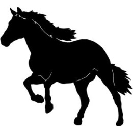 Horse Silhouette Stickers – Stallion Decals (2-Pack)