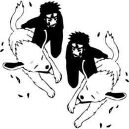 Kiba Inuzuka & Akamaru Stickers – Naruto Decals (2-Pack)