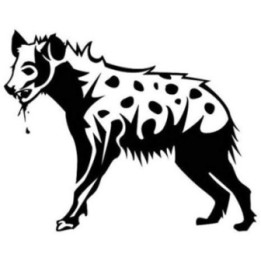 Hyena Vinyl Decal Sticker V3 - DecalsHouse