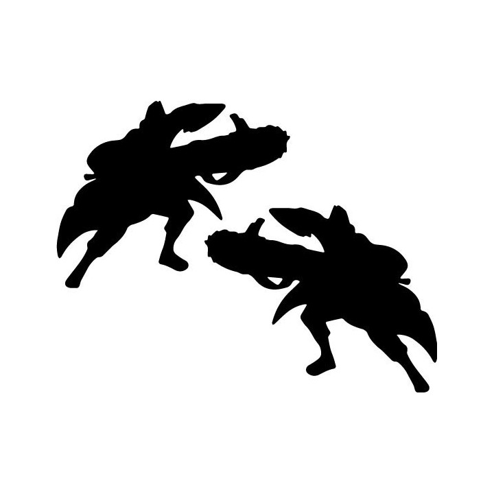 Kisame Hoshigaki Stickers – Naruto Akatsuki Decals (2-Pack)