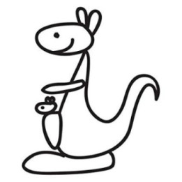 Kangaroo Vinyl Decal Sticker V13 - DecalsHouse