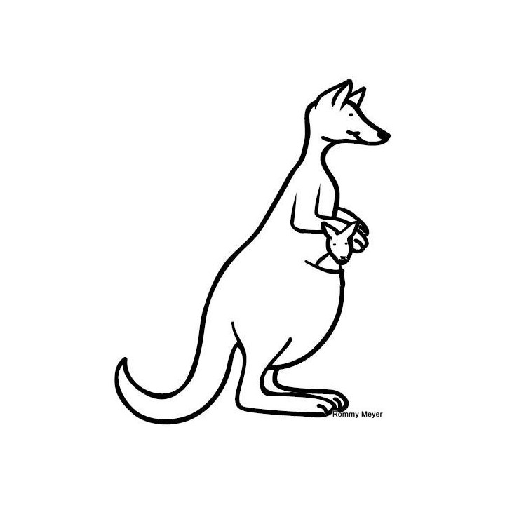 Kangaroo Vinyl Decal Sticker V14 - DecalsHouse