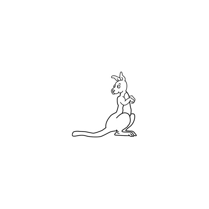 Kangaroo Vinyl Decal Sticker V21 - DecalsHouse