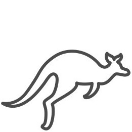 Kangaroo Vinyl Decal Sticker V7 - DecalsHouse