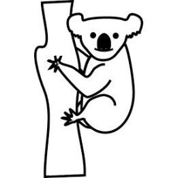 Koala Bear Vinyl Decal Sticker V52 - DecalsHouse