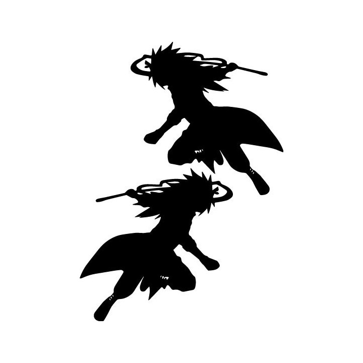Madara Uchiha Stickers – Naruto Anime Decals (2-Pack)
