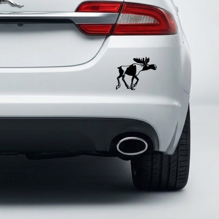 Moose Stickers V17 – Wildlife Silhouette Hunting Decals (2-Pack)