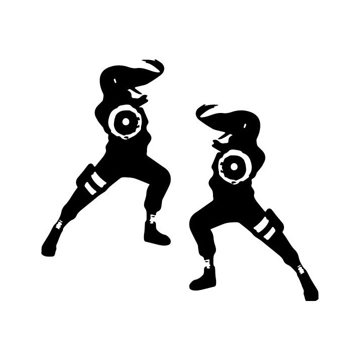 Neji Hyuga Stickers – Naruto Gentle Fist Decals (2-Pack)