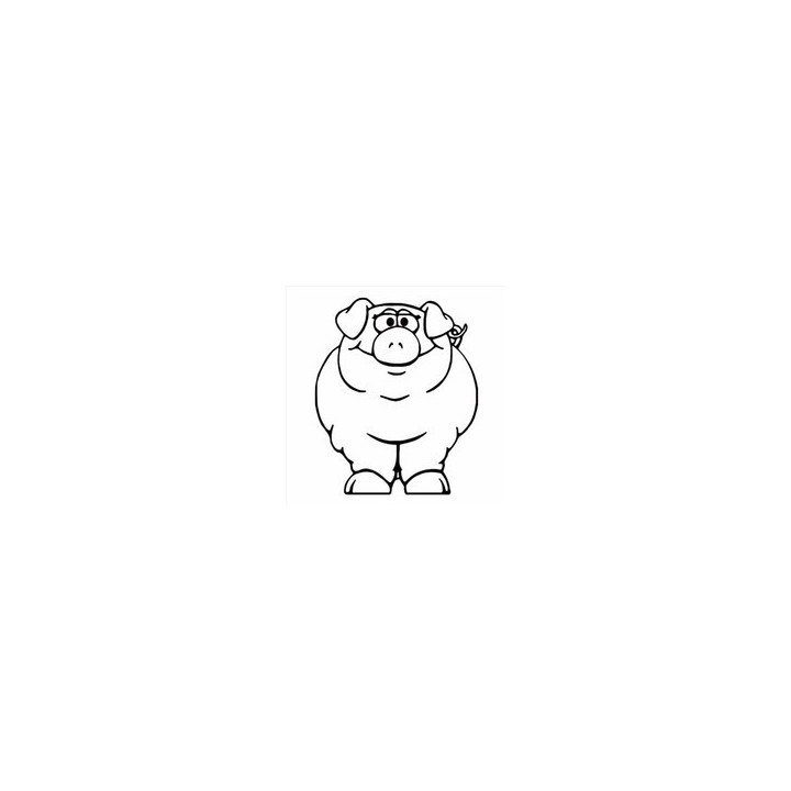 Pig Stickers – Cartoon Farm Animal Decals (2-Pack)