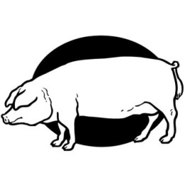 Pig Stickers – Farmhouse Pig Silhouette Decals (2-Pack)