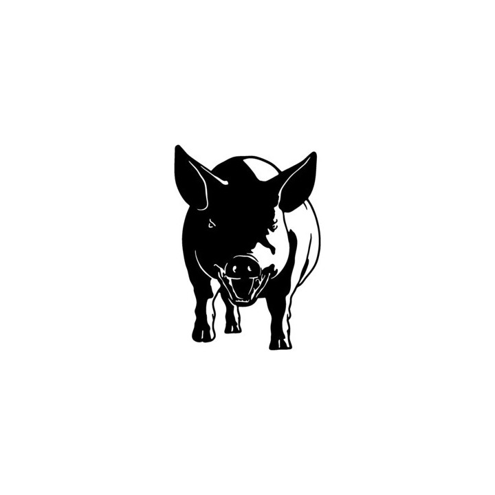Pig Stickers – Farm Animal Silhouette Decals (2-Pack)