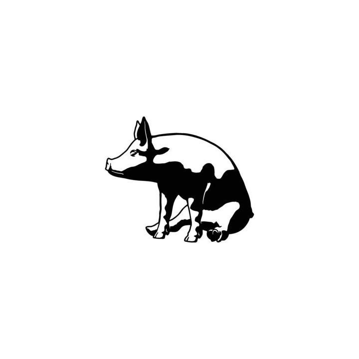 Pig Stickers – Farm Animal Silhouette Decals (2-Pack)