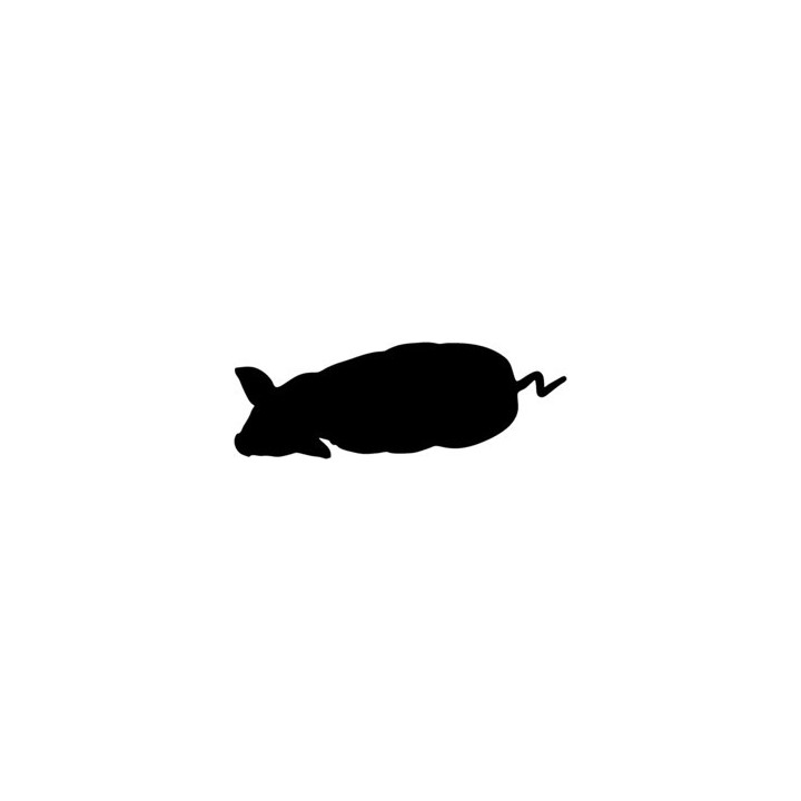 Pig Silhouette Stickers – Farm Animal Decals (2-Pack)