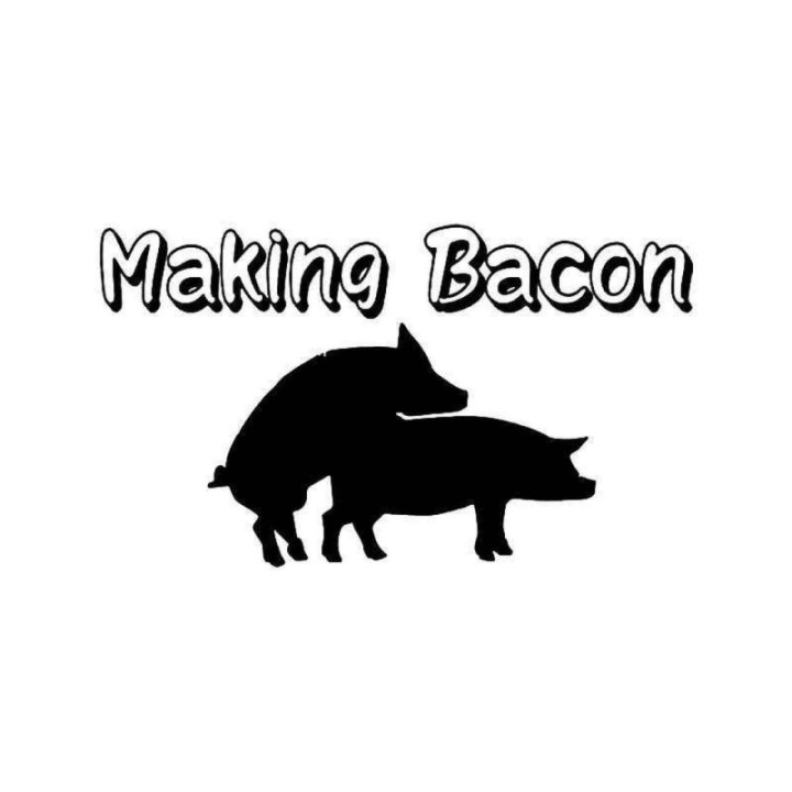 Making Bacon Pig Stickers – Funny Farm Decals (2-Pack)