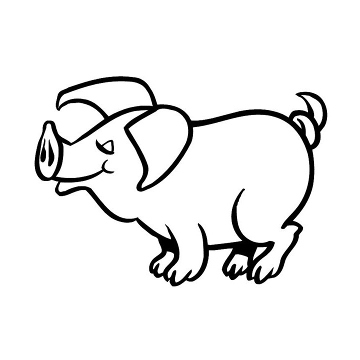 Pig Stickers – Farm Animal Piglet Decals (2-Pack)