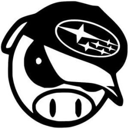 Subaru Pig Stickers – WRX STI Impreza Decals (2-Pack)