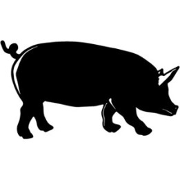 Pig Stickers – Farm Animal Silhouette Decals (2-Pack)