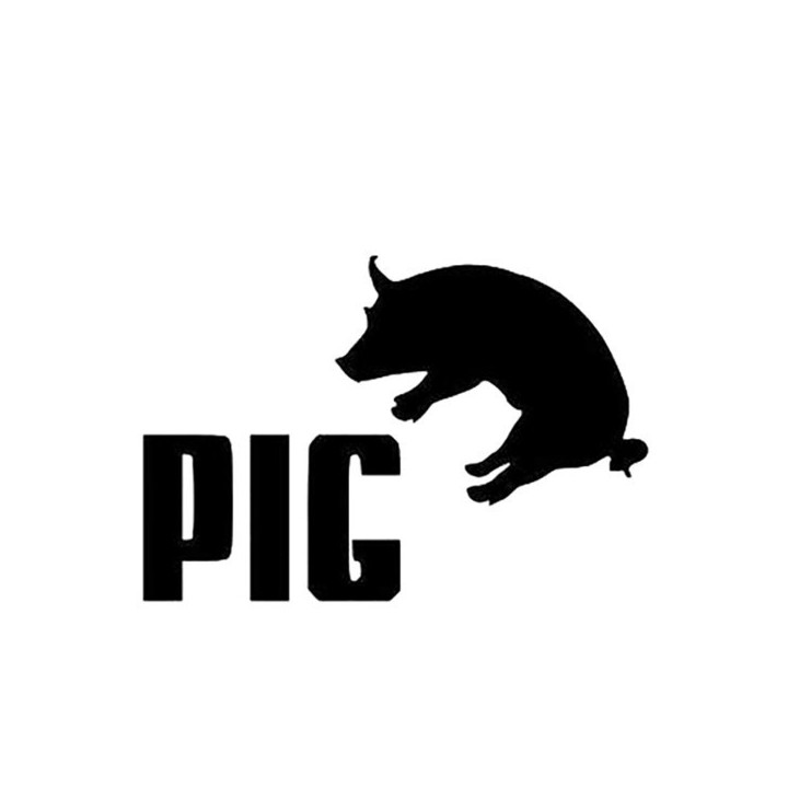 Pig Stickers – Farm Animal Silhouette Decals (2-Pack)