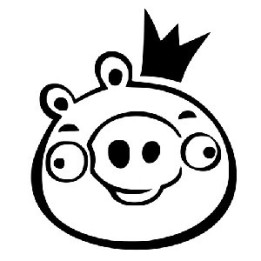 Angry Birds King Pig Stickers – Bad Piggies Decals (2-Pack)