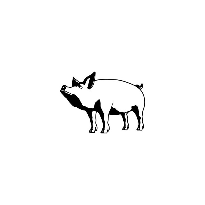 Pig Stickers – Farm Pig Silhouette Decals (2-Pack)