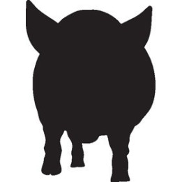 Pig Stickers – Farm Animal Silhouette Decals (2-Pack)