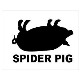Spider-Pig Stickers – Simpsons Movie Decals (2-Pack)