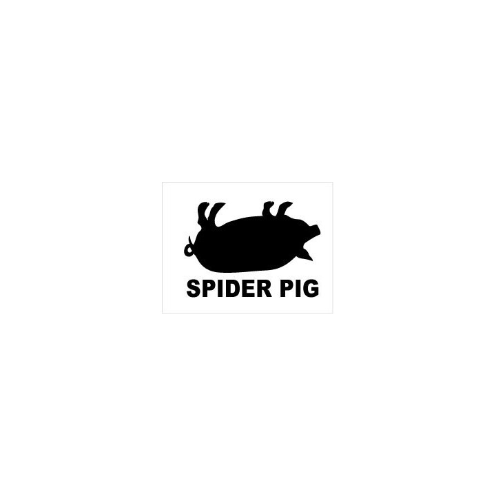 Spider-Pig Stickers – Simpsons Movie Decals (2-Pack)