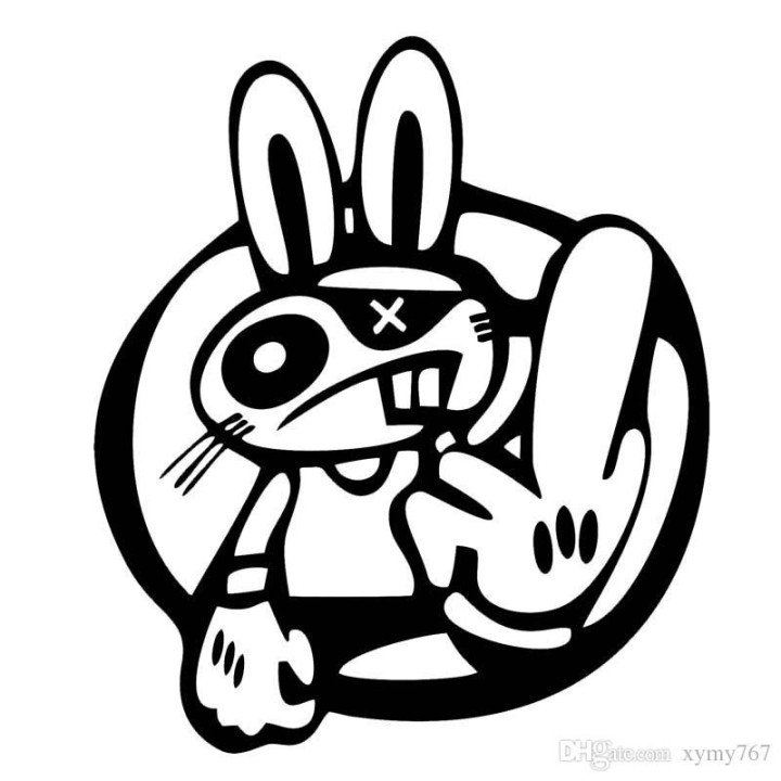 Rabbit Vinyl Decal Sticker V20 - DecalsHouse