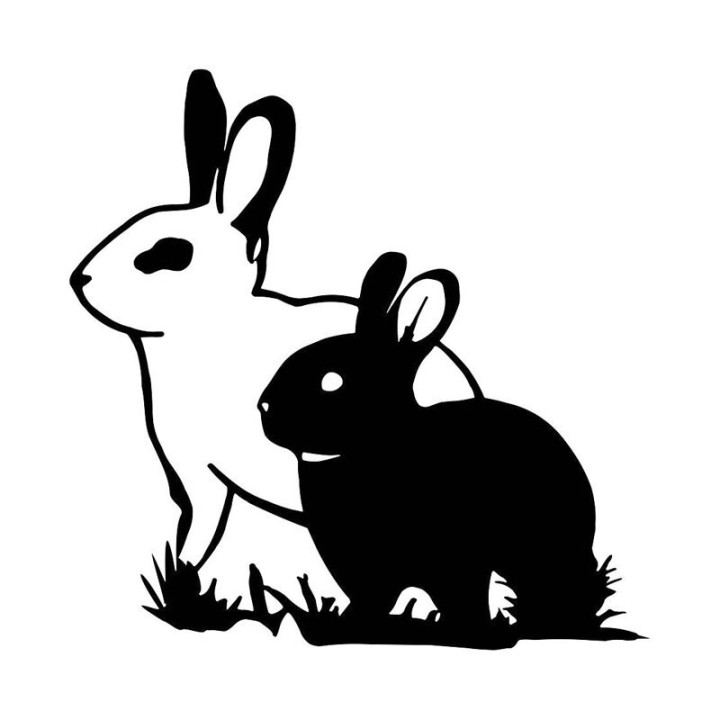 Rabbit Vinyl Decal Sticker V32 - DecalsHouse