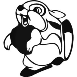 Rabbit Vinyl Decal Sticker V45 - DecalsHouse
