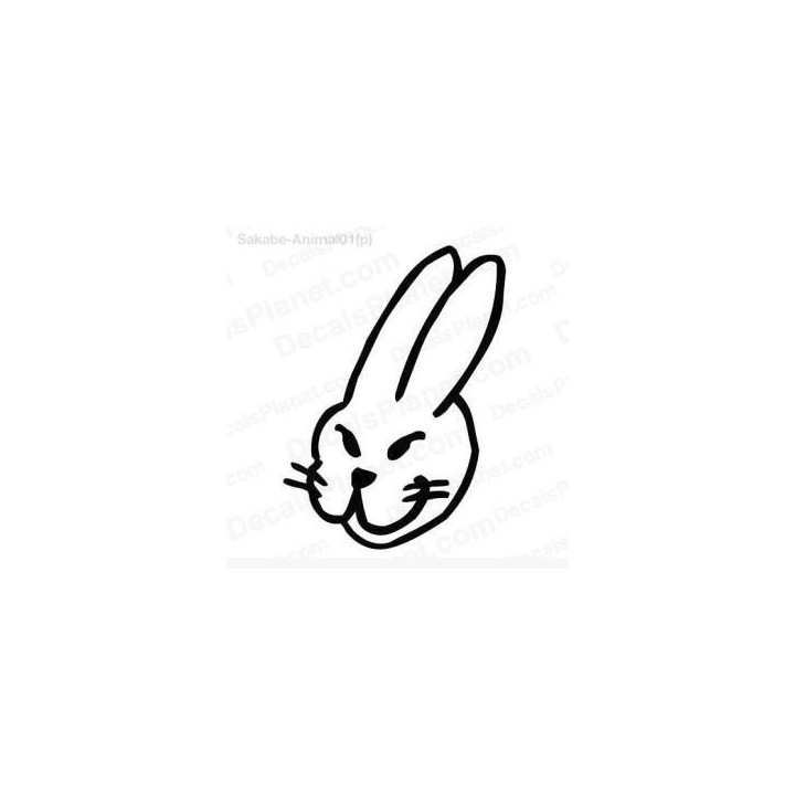 Rabbit Vinyl Decal Sticker V50 - DecalsHouse