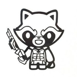 Raccoon Coon Vinyl Decal Sticker V35 - DecalsHouse