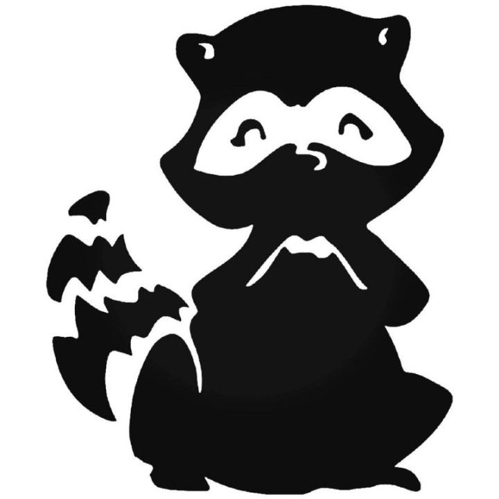 Raccoon Coon Vinyl Decal Sticker V36 - DecalsHouse