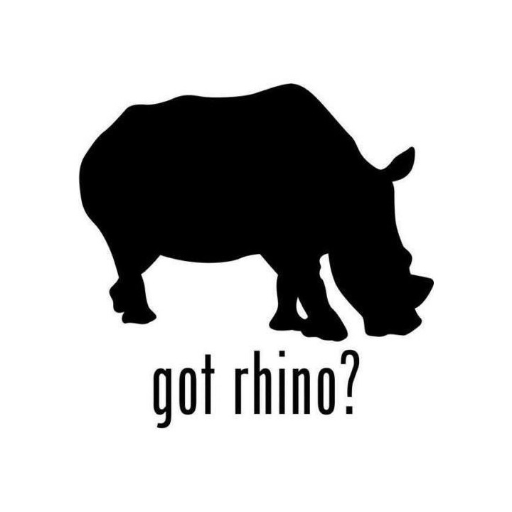 Rhino Vinyl Decal Sticker V13 - DecalsHouse