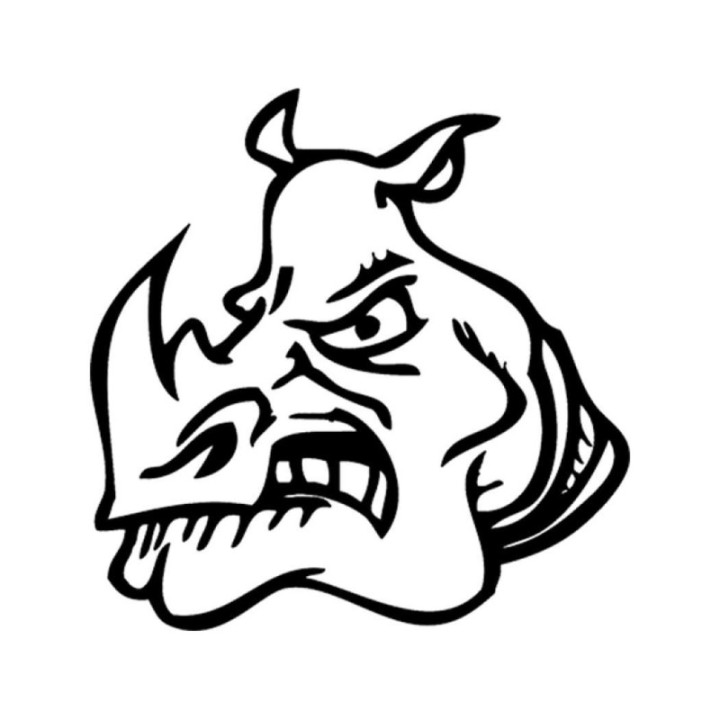 Rhino Vinyl Decal Sticker V15 - DecalsHouse