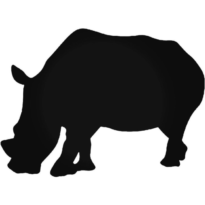 Rhino Vinyl Decal Sticker V17 - DecalsHouse