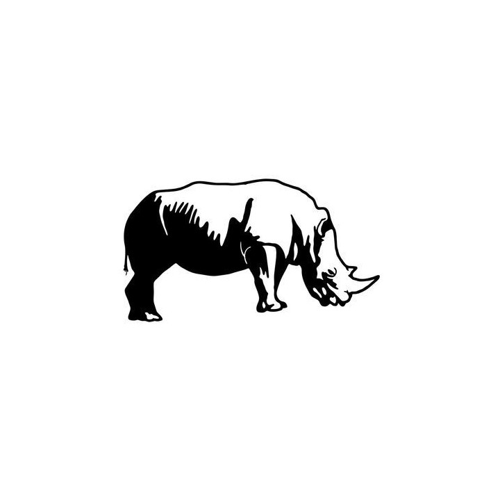 Rhino Vinyl Decal Sticker V2 - DecalsHouse