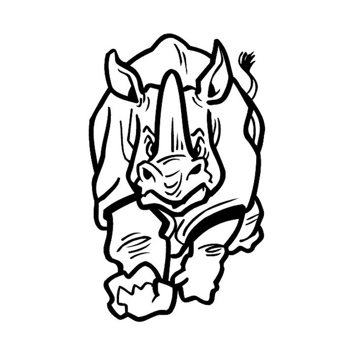 Rhino Vinyl Decal Sticker V22 - DecalsHouse