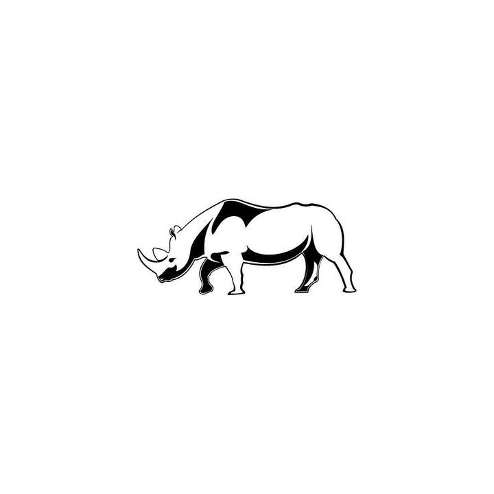 Rhino Vinyl Decal Sticker V24 - DecalsHouse