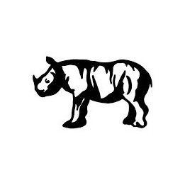 Rhino Vinyl Decal Sticker V27 - DecalsHouse