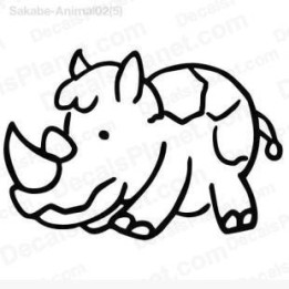 Rhino Vinyl Decal Sticker V28 - DecalsHouse