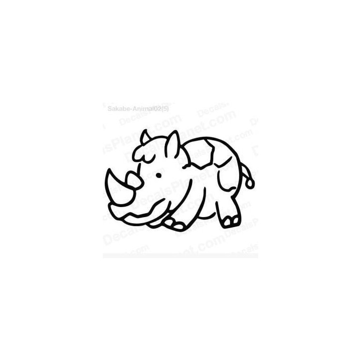 Rhino Vinyl Decal Sticker V28 - DecalsHouse