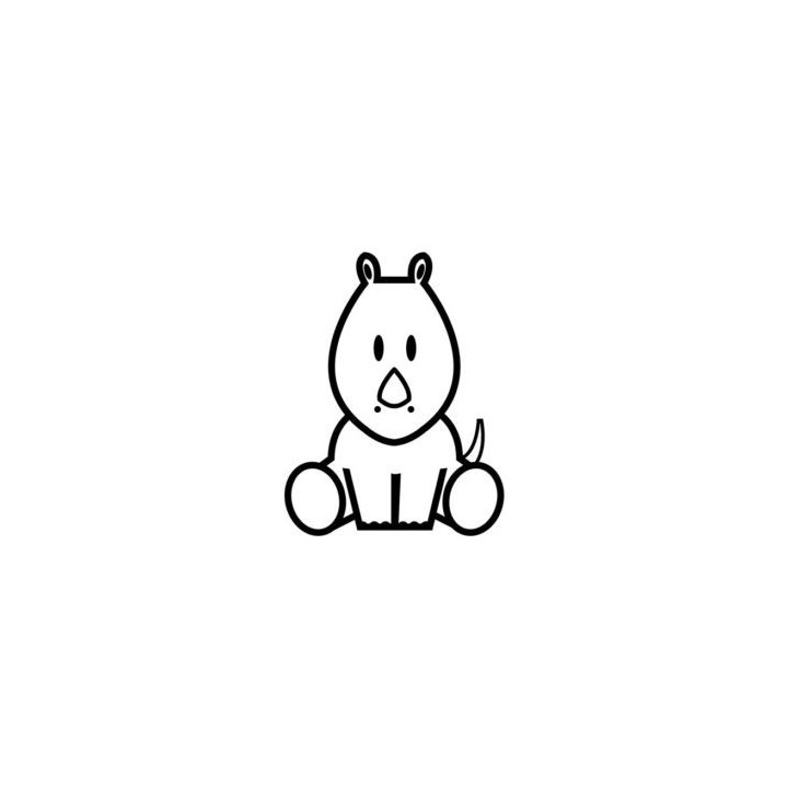 Rhino Vinyl Decal Sticker V32 - DecalsHouse