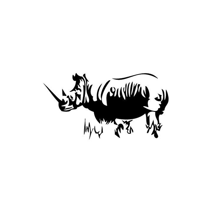 Rhino Vinyl Decal Sticker V4 - DecalsHouse