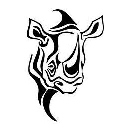 Rhino Vinyl Decal Sticker V40 - DecalsHouse